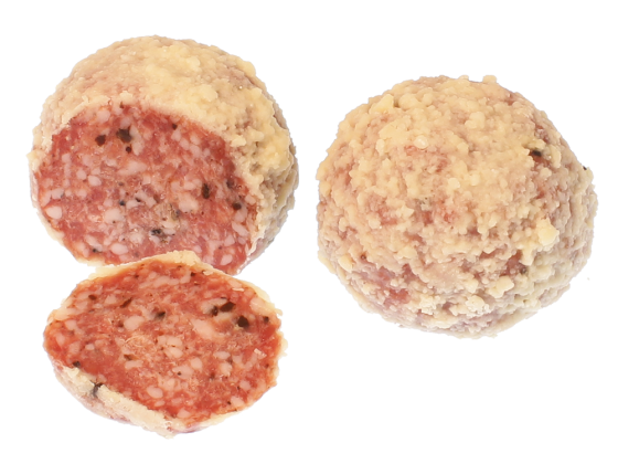 Saltufo ® Salamikugeln mit Sommertrüffeln und Parmigiano-Reggiano