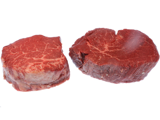 Alte Kuh, Dark red old cow - Rinderfiletsteaks aus Galizien