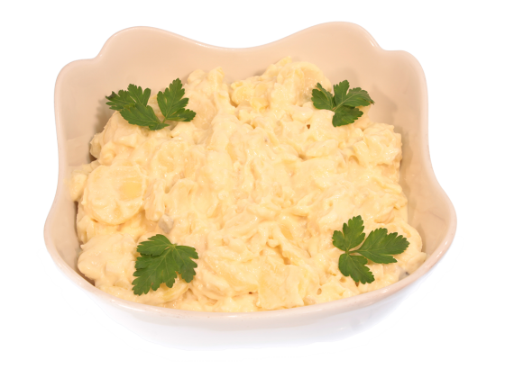 Pellkartoffelsalat hausgemacht mit Mayonnaise