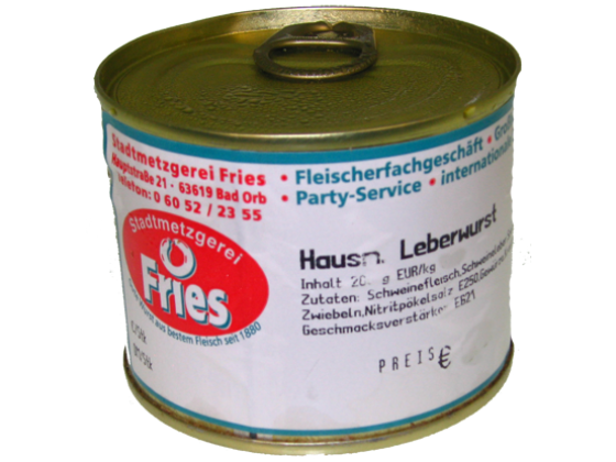 Hausmacher Leberwurst Inhalt 200 g