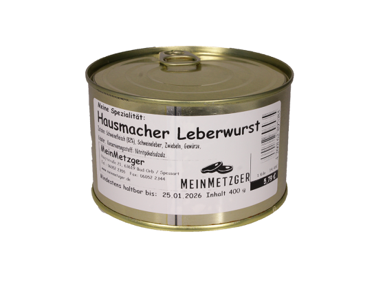 Hausmacher Leberwurst Inhalt 400 g