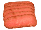 "Amerikan Roast" gebratenes Steakfleisch