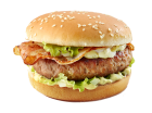BBQ Burger fertig belegt - im Beutel erwärmen - fertig!