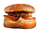 Hamburger fertig belegt