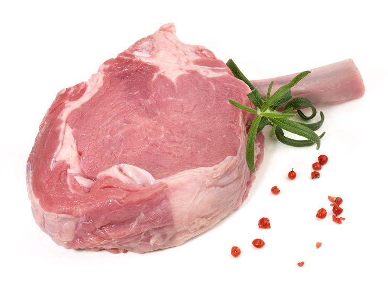 Kalbskrone (french-rack, Carre, Kalbsrücken mit Stielknochen) -