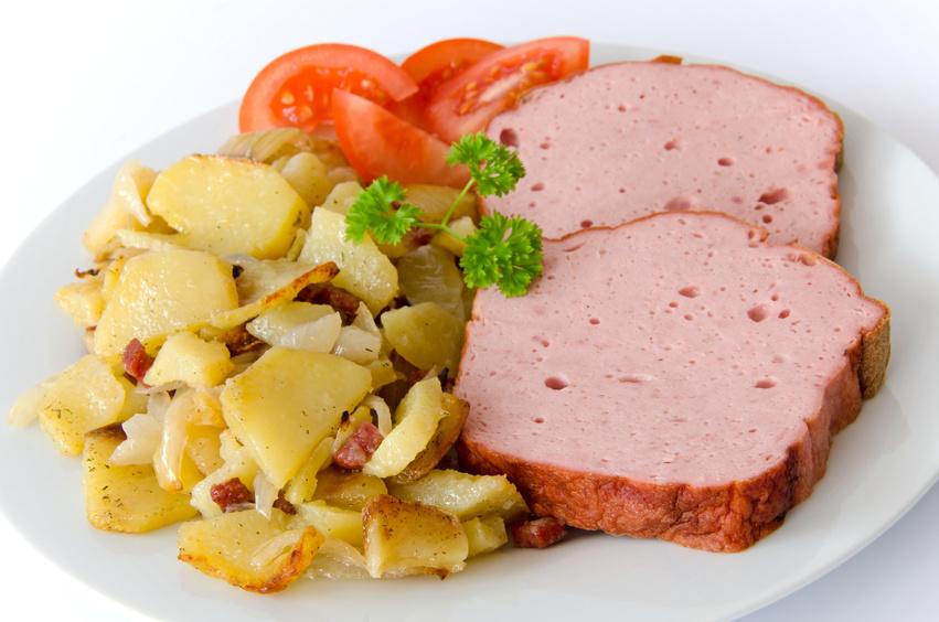 Leberkäse am Stück klein -