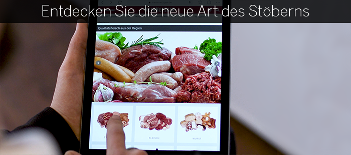 MeinMetzger auf dem Tablet